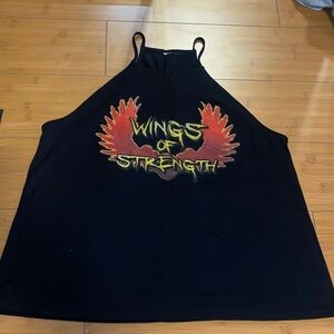 Gym tank top - wings of strength logo